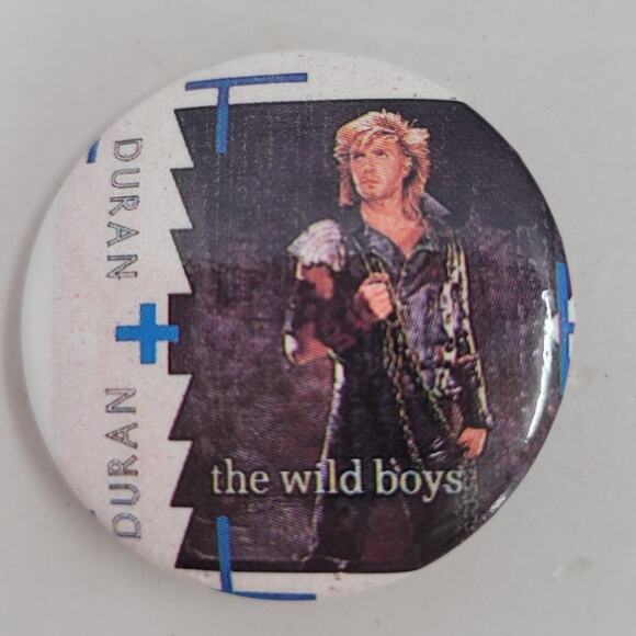 Vintage Duran Duran 80s Band Pins Set of 3 Wild Boys Special Edition Retro Style - Picture 5 of 7